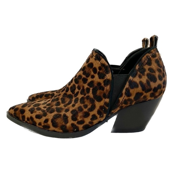 NWOT — Marc Fisher Dalaranly Calf Hair Leopard Print Bootie Size 6.5 M - Picture 1 of 11